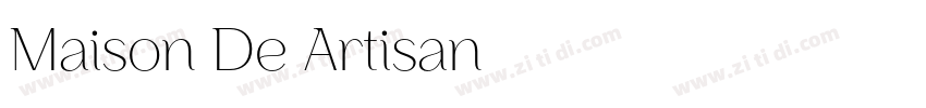 Maison De Artisan字体转换